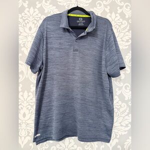 4/$25 • Free Country Men's Heathered Gray Polo Shirt